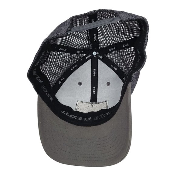 One Ten 2 UNDR Mesh Flex Fit Snapback Cap Trucker Baseball Hat Gray Patch - Picture 11 of 12